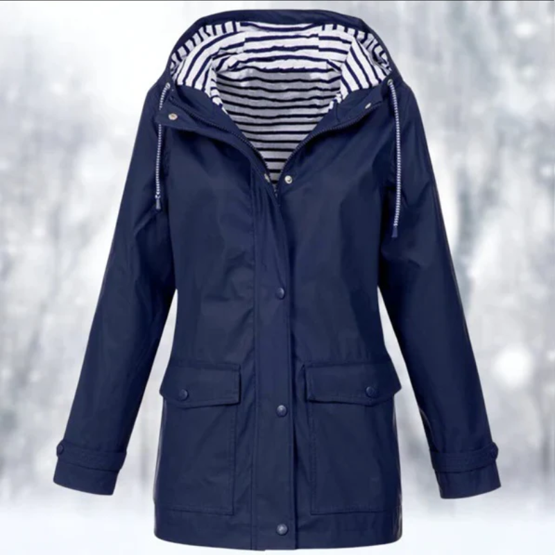 GR | Women's Hooded Rain Jacket Waterproof