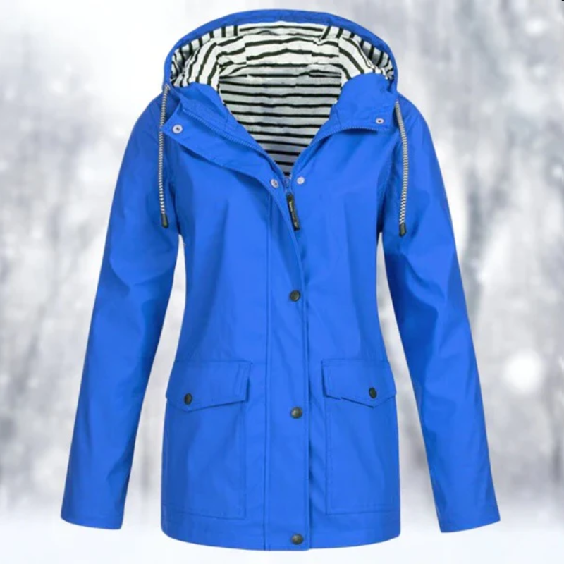 GR | Women's Hooded Rain Jacket Waterproof