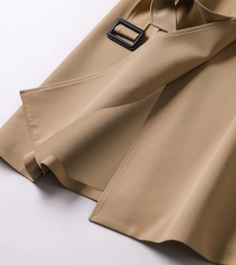 GR | Women's Long Trench Coat Black