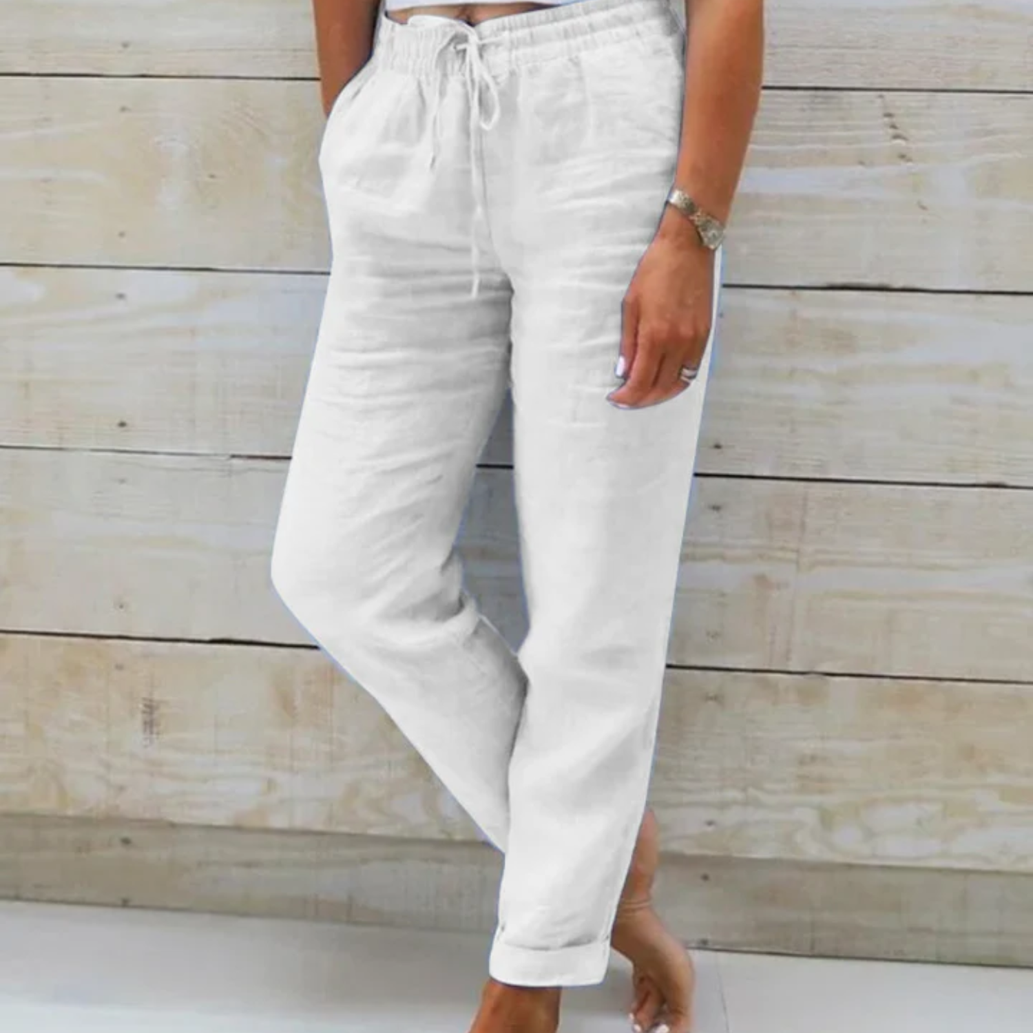 GR | Women's Lightweight Summer Trousers Fabric Trousers