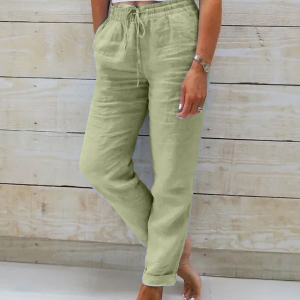 GR | Women's Lightweight Summer Trousers Fabric Trousers