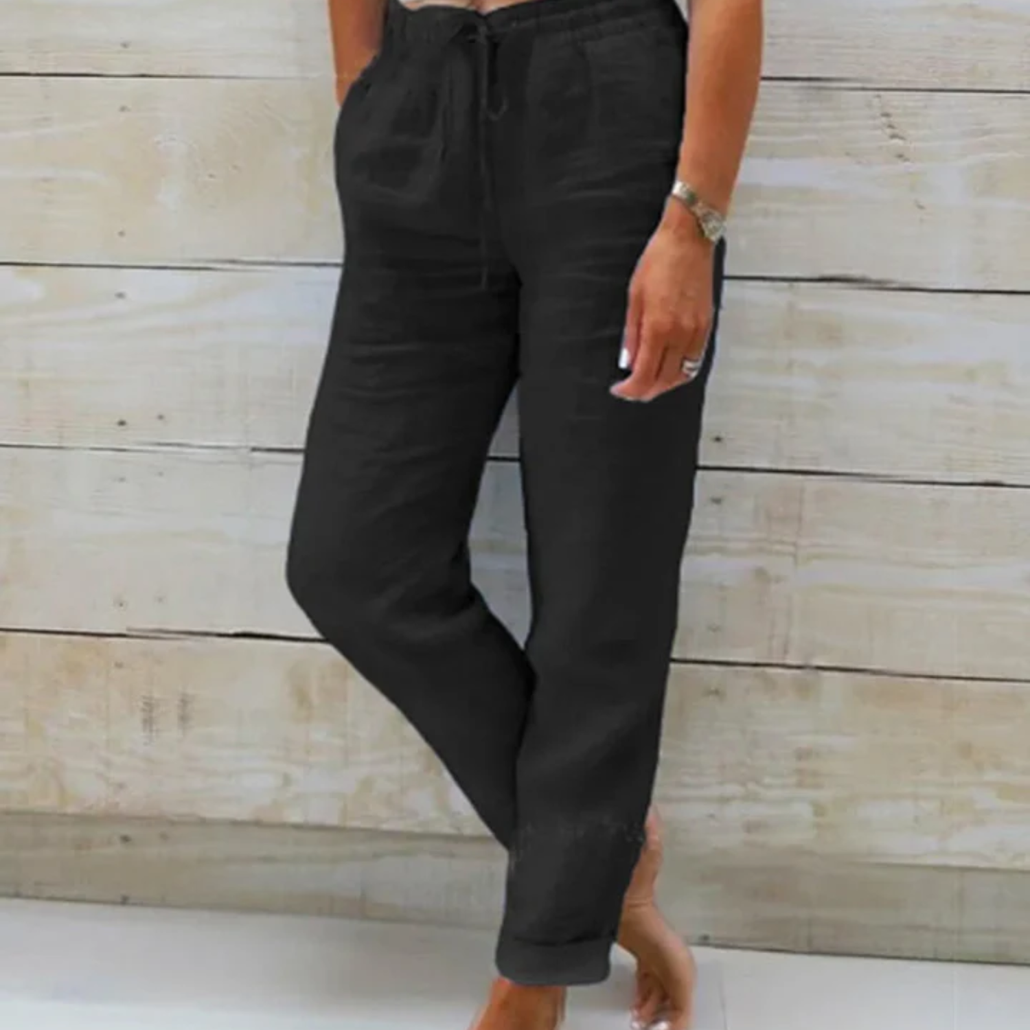 GR | Women's Lightweight Summer Trousers Fabric Trousers
