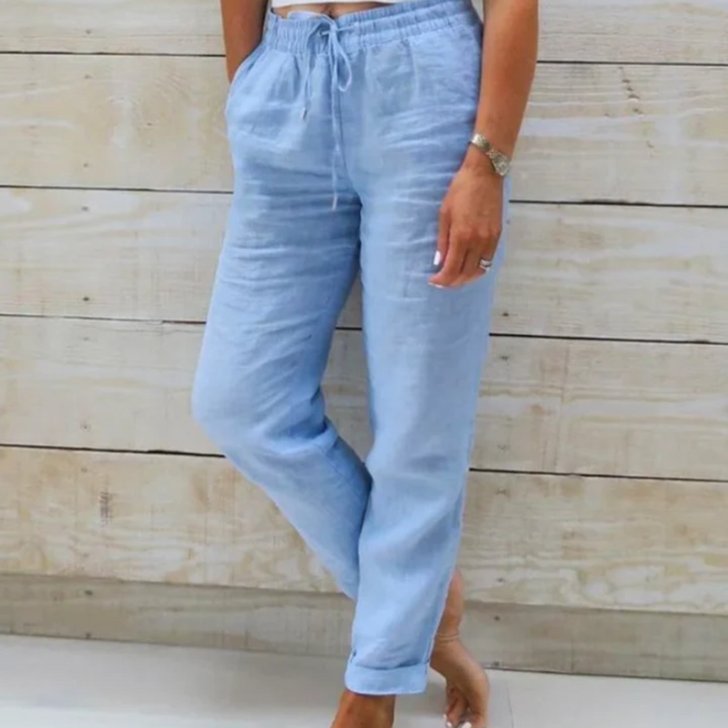 GR | Women's Lightweight Summer Trousers Fabric Trousers