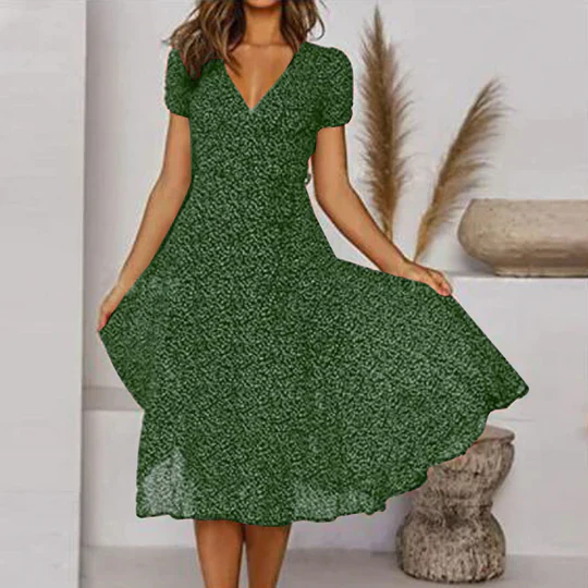 GR | Luftiges Midi Kleid Sommerstil