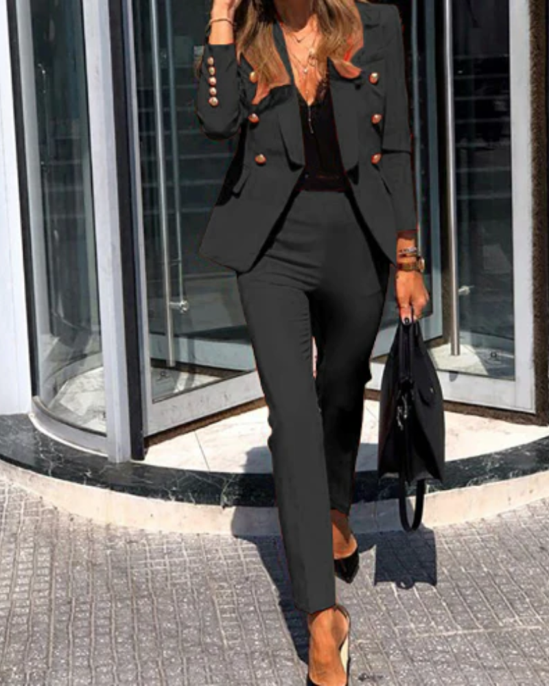 GR | Women's Elegant Two-Piece Suit Set