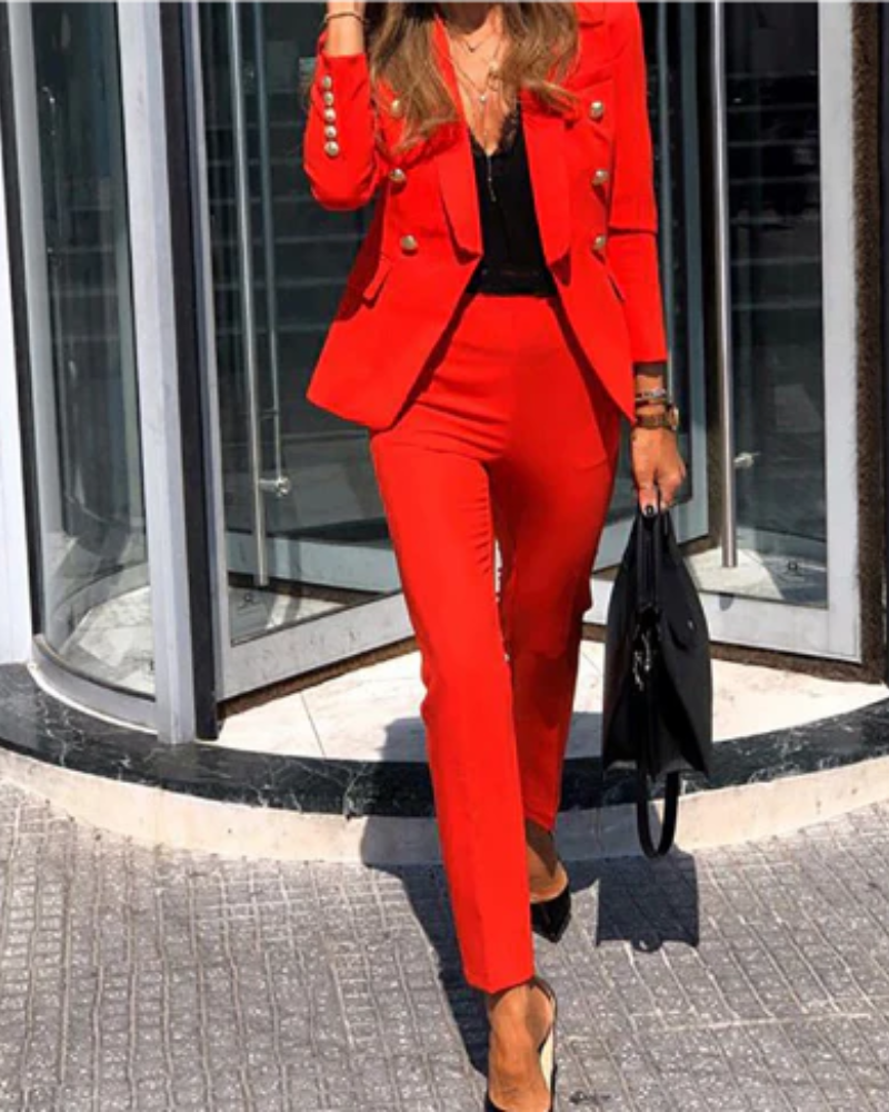 GR | Women's Elegant Two-Piece Suit Set