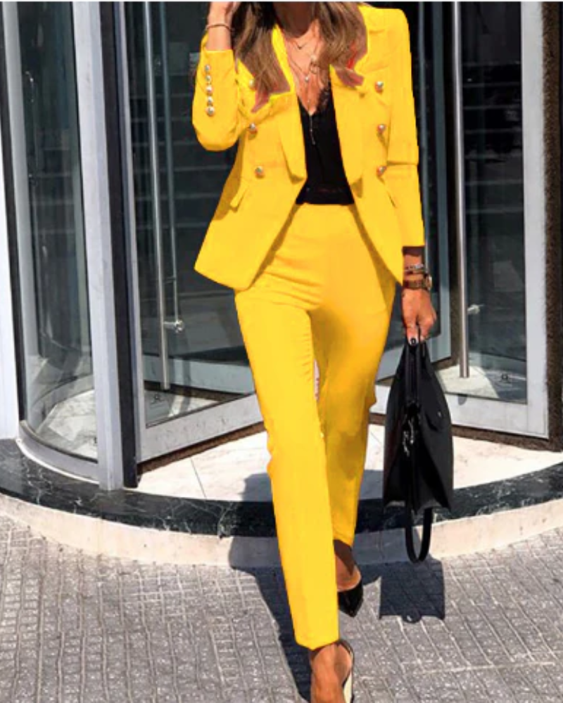 GR | Women's Elegant Two-Piece Suit Set