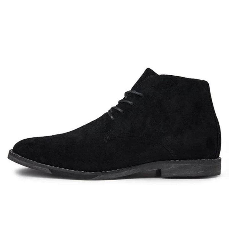 GR | Women's Black Flat Ankle Boots