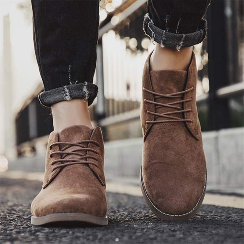GR | Women's Black Flat Ankle Boots