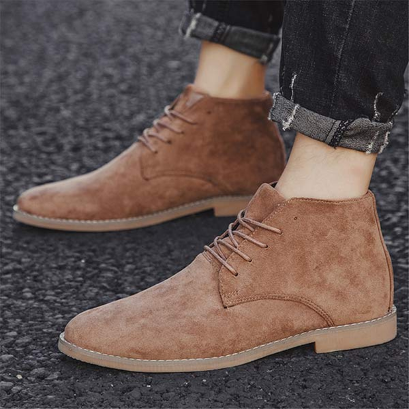 GR | Women's Black Flat Ankle Boots