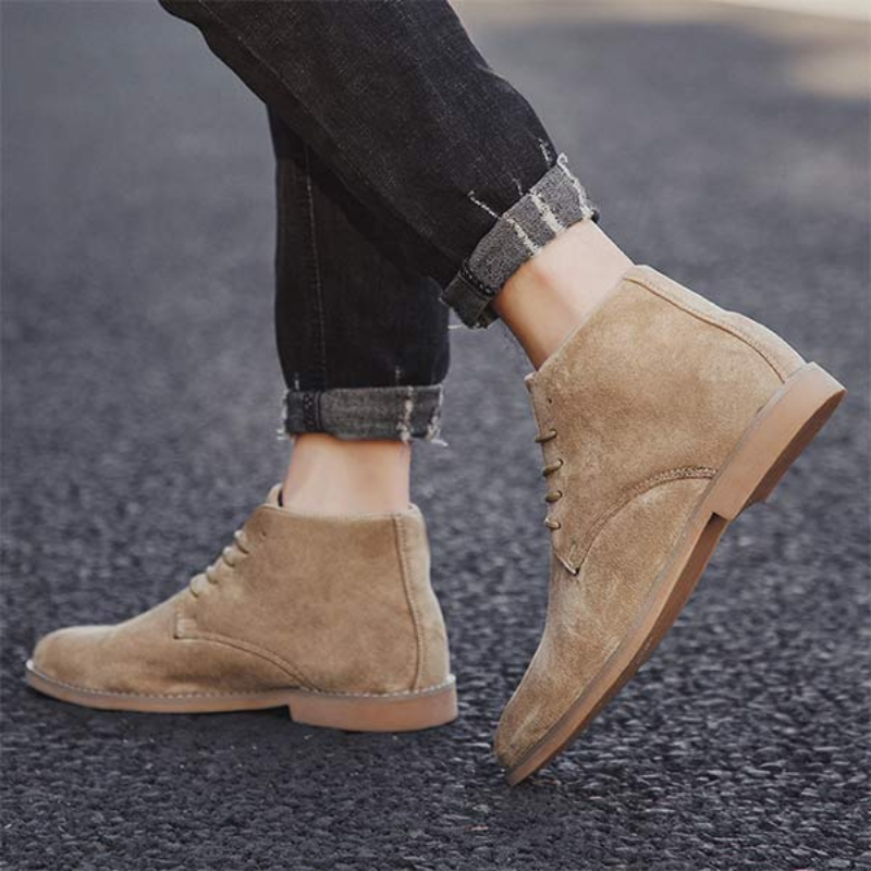 GR | Women's Black Flat Ankle Boots