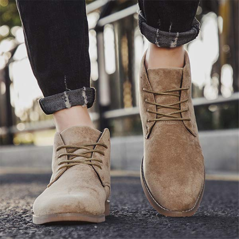 GR | Women's Black Flat Ankle Boots