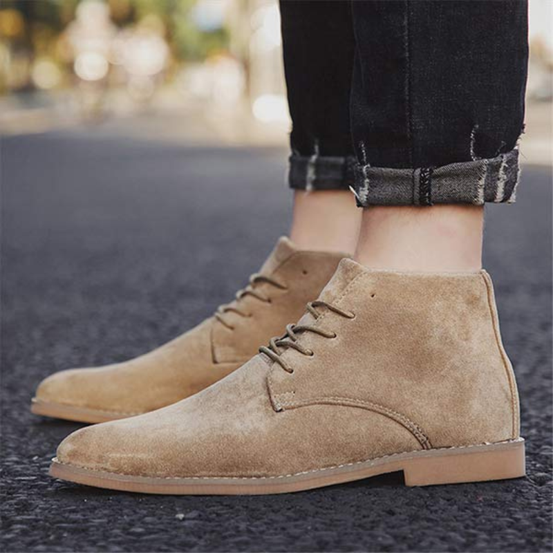 GR | Women's Black Flat Ankle Boots