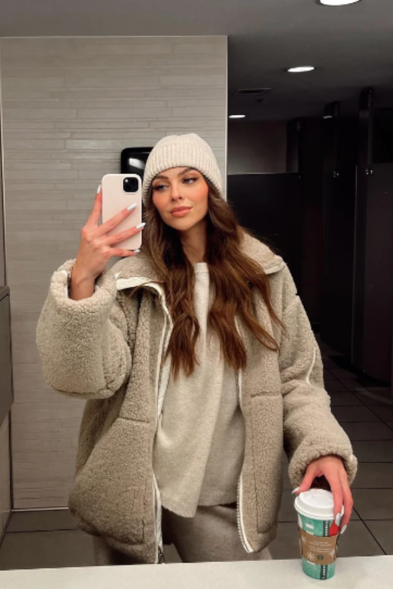 GR | Women's Teddy Jacket White