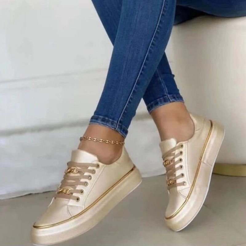 GR | Women's White Sneakers Casual Style