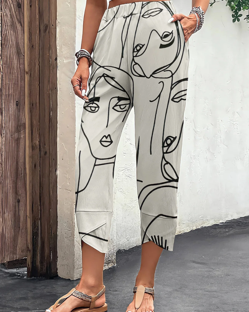 GR | Damen Weite Hosen Elegant