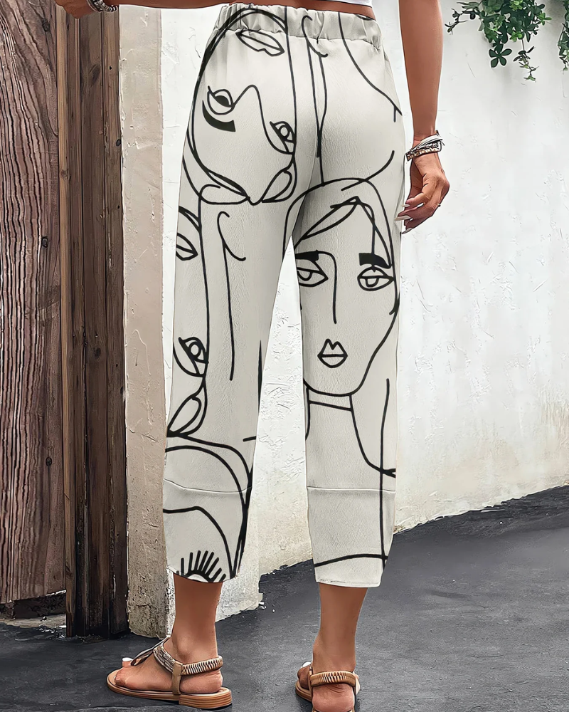 GR | Damen Weite Hosen Elegant