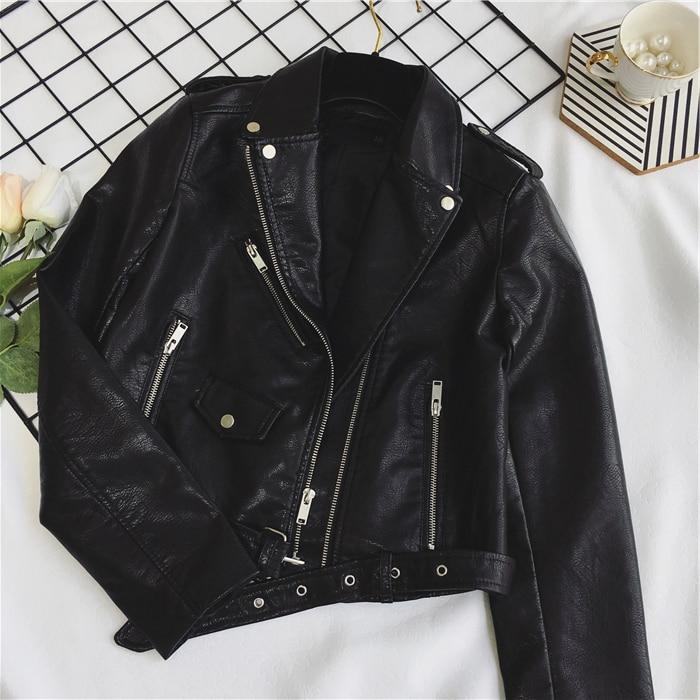 GR - Cool PU leather jacket with studded belt