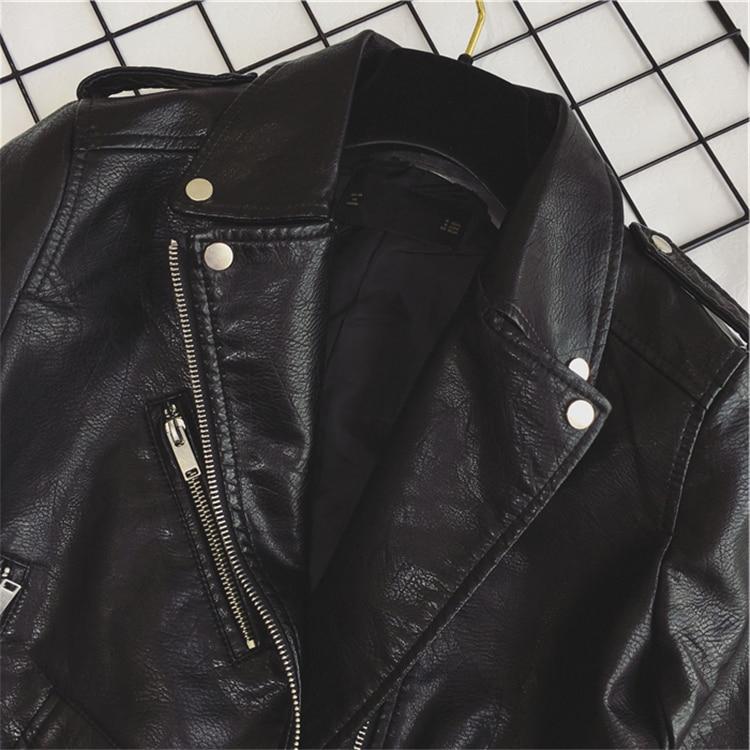 GR - Cool PU leather jacket with studded belt