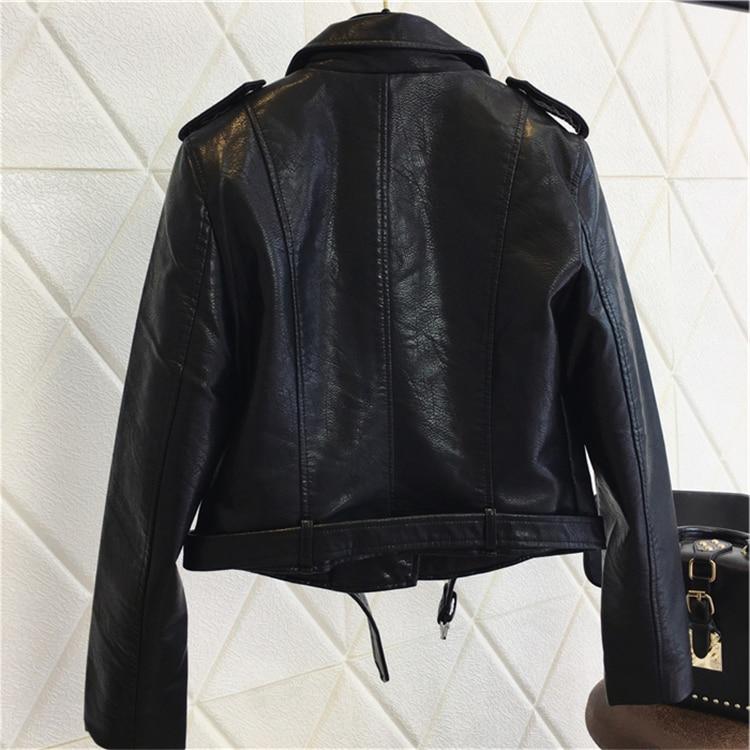GR - Cool PU leather jacket with studded belt