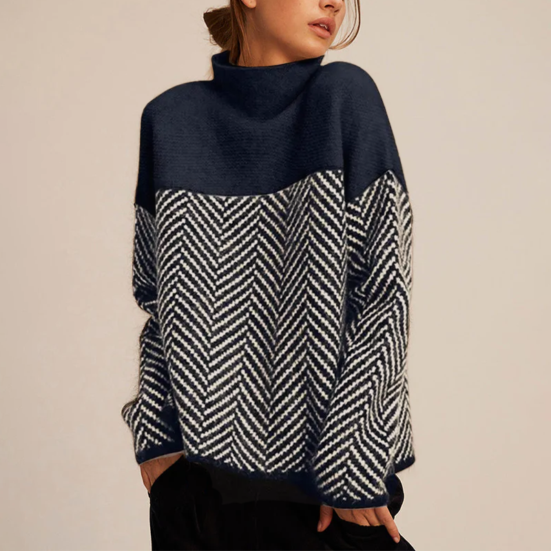 GR | Damen Rollkragenpullover für den warmen Winter