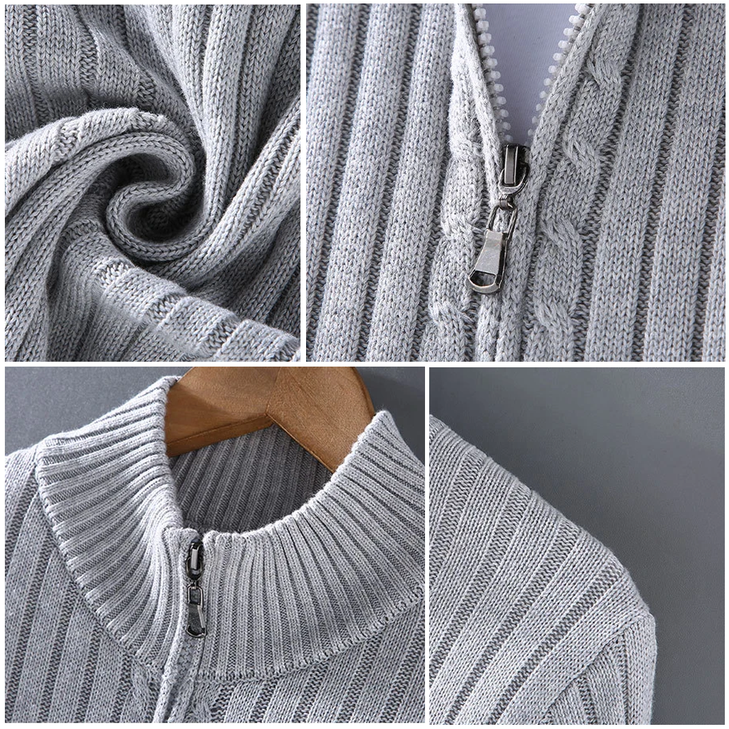 GR | Merino cardigan with zipper