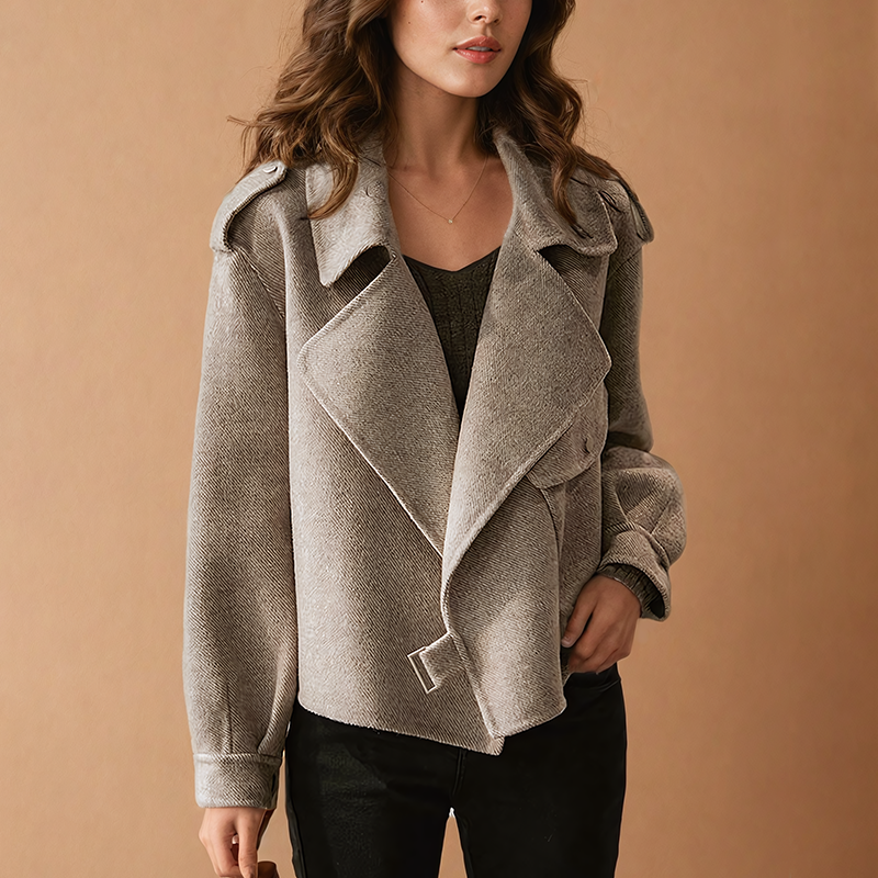 Jacket made of crepe wool