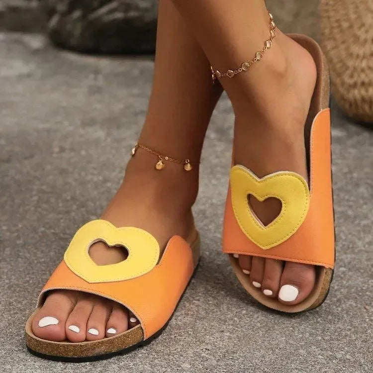 GR | Sandals Love with Heart Shape Design