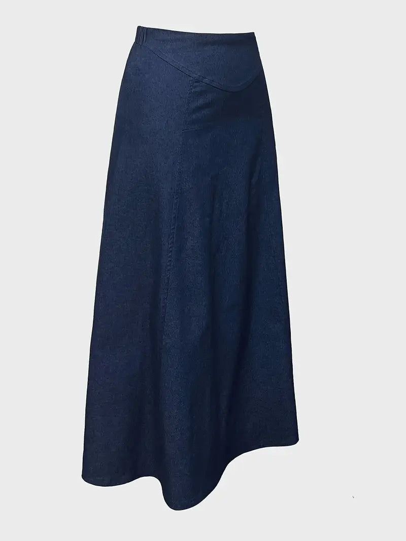 GR | A-Linie Denim Maxirock
