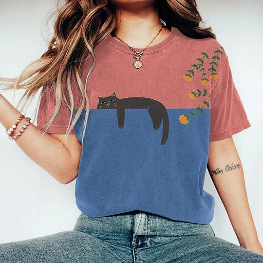 GR | Stylisches Zweifarbiges T-Shirt