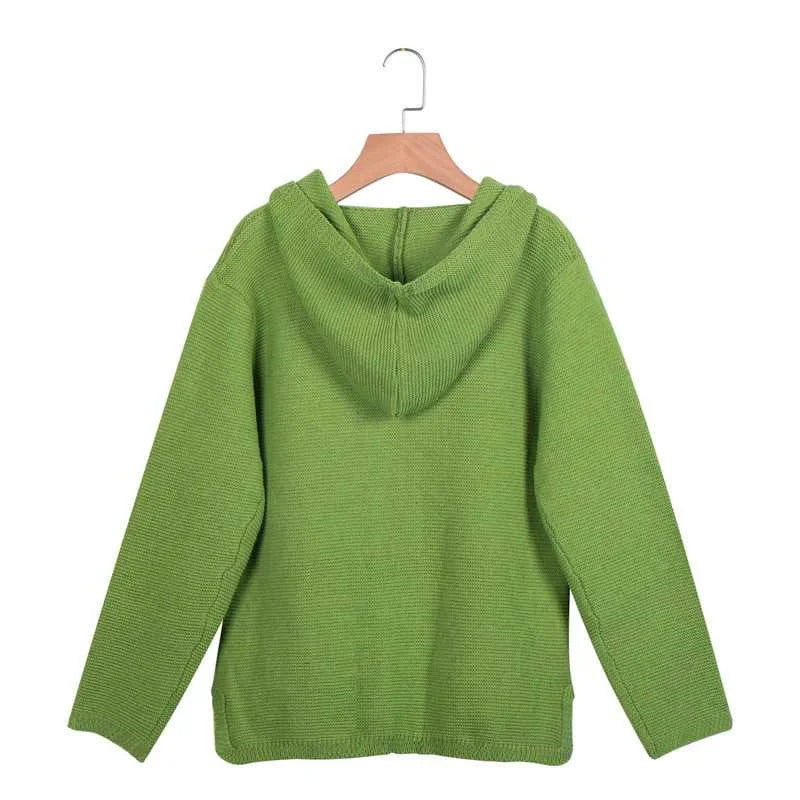 GR | Stylish cardigan with hood