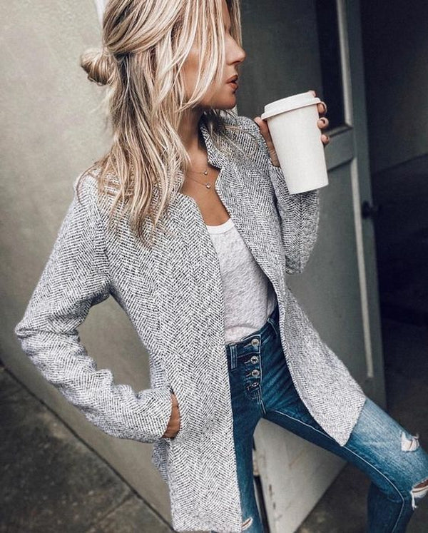 GR - Casual long-sleeved blazer