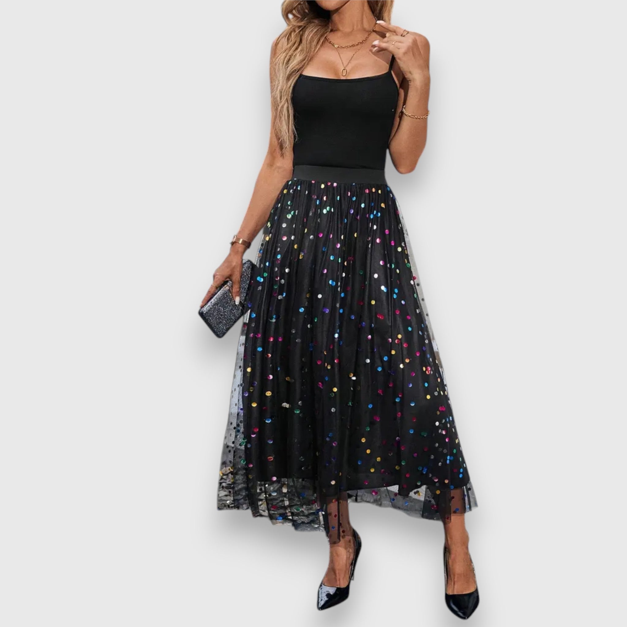 GR | Colorful Polka Dot Skirt