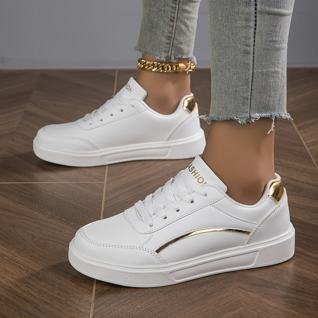 GR | Women's sneakers in a solid color design with laces and a soft sole