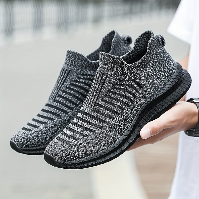 GR | Breathable slip-on sneakers with knit upper
