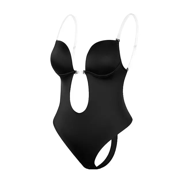 GR | Tiefer V-Ausschnitt Körperformender Bodysuit