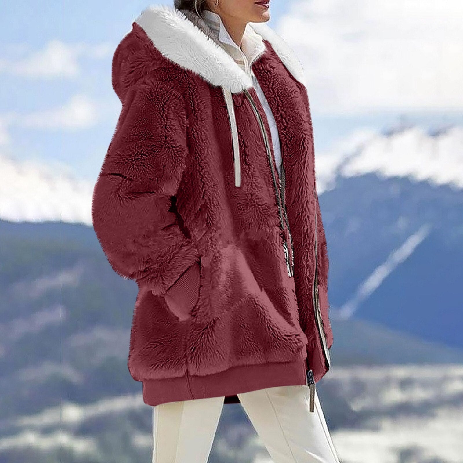 GR | Elegant and wonderfully warm women's body warmer made of soft fleece 