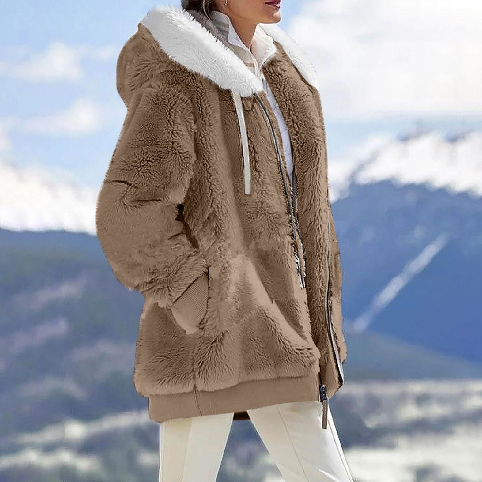 GR | Elegant and wonderfully warm women's body warmer made of soft fleece 