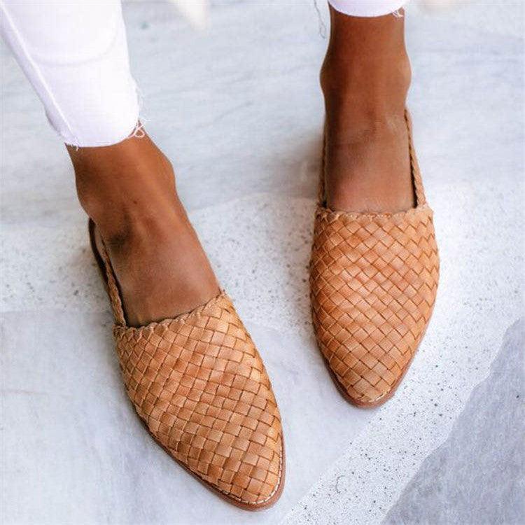 GR | Braided Leather Sandals for Women