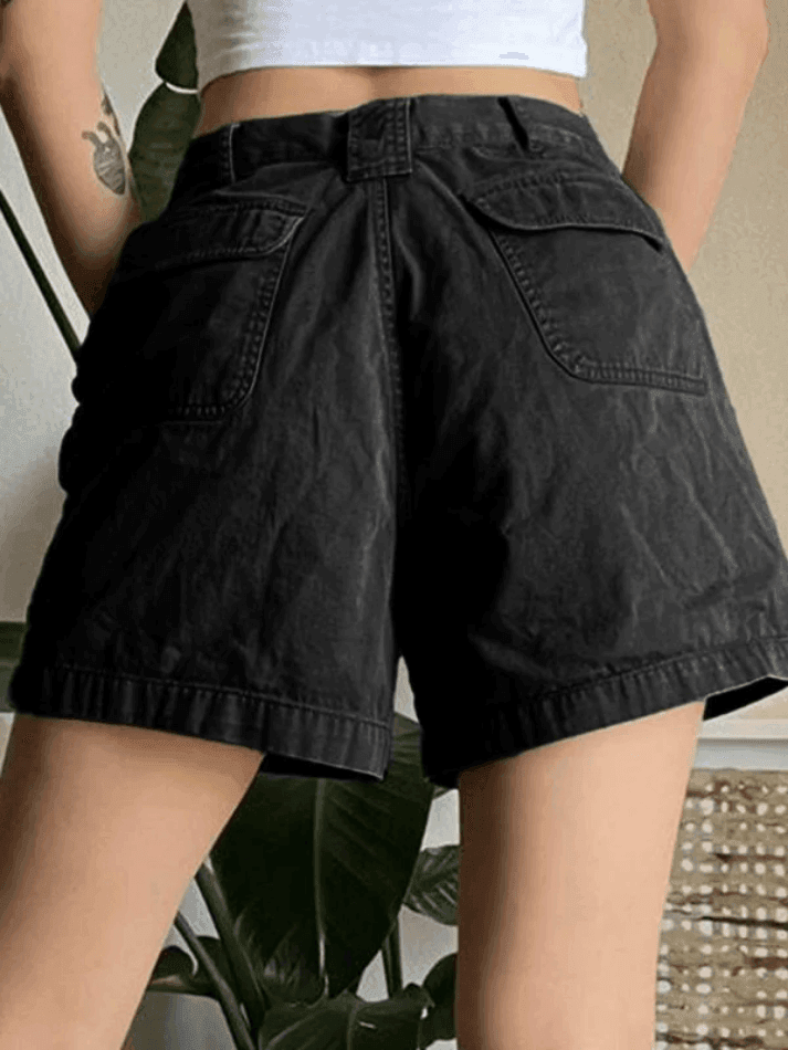 GR | Denim Straight Leg Cargo Shorts