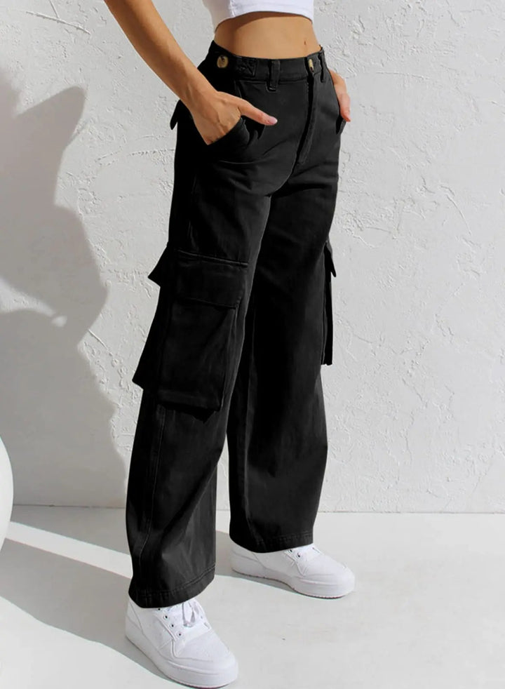 GR | Baggy Cotton Cargo Pants with Pockets