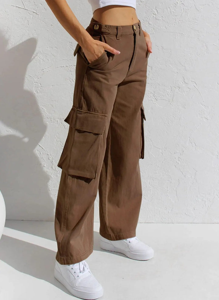 GR | Baggy Cotton Cargo Pants with Pockets