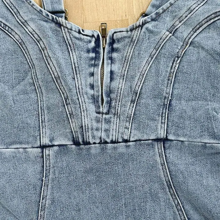 GR | Jeanskleid Mit Verstellbaren Trägern
