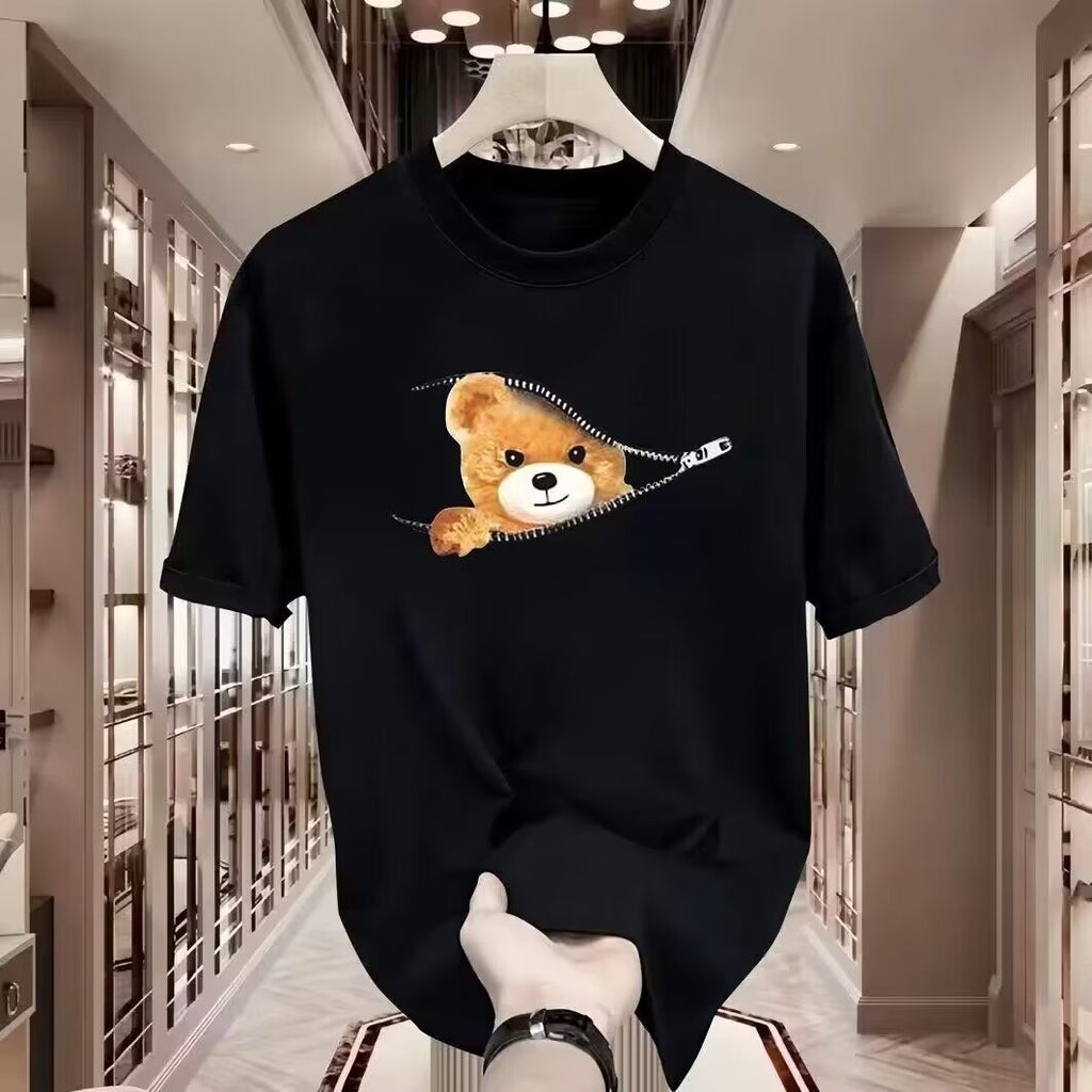 GR | Cartoon Bär T-shirt Für Frühling/sommer