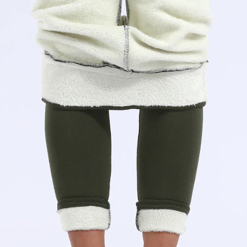 GR | Leggings - hohe Taille Stretchleggings mit beidseitigem Design