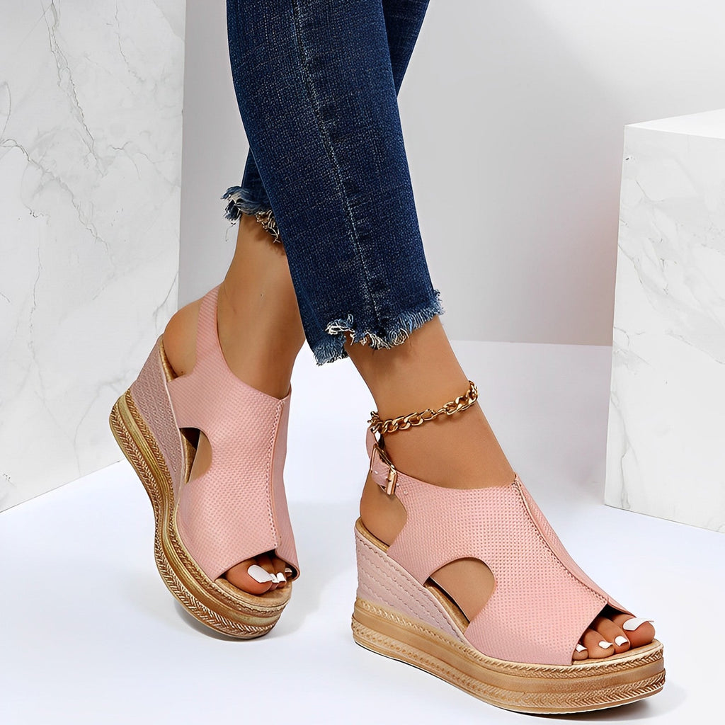 GR | Women's platform wedge sandals