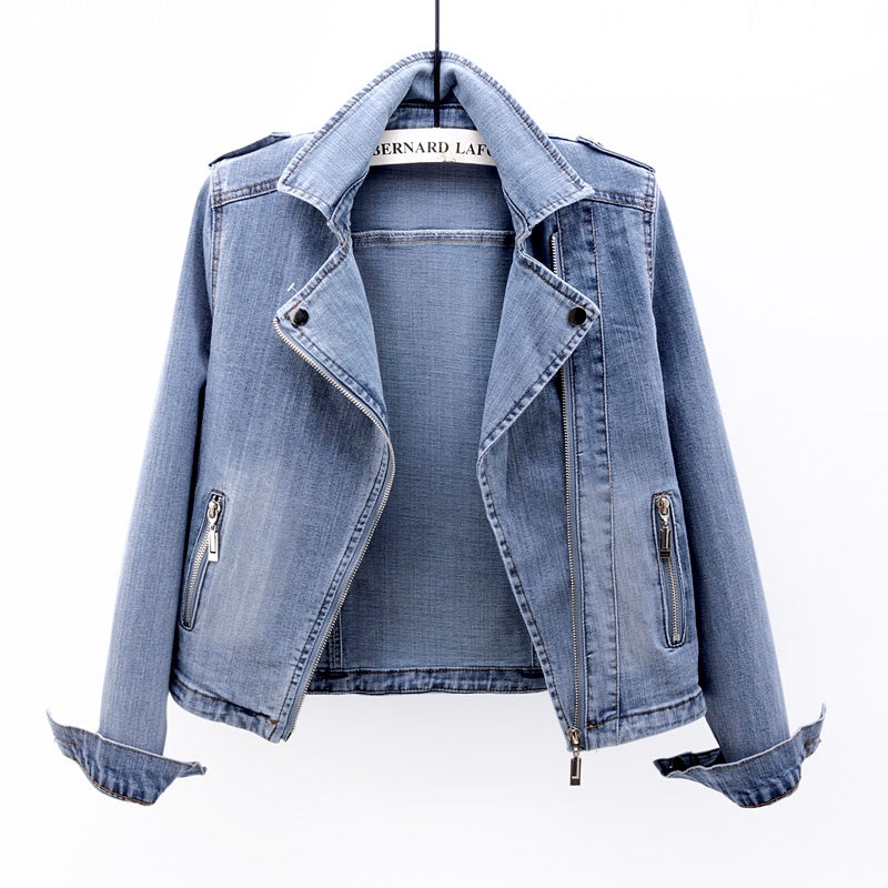 GR | Washed denim jacket for women