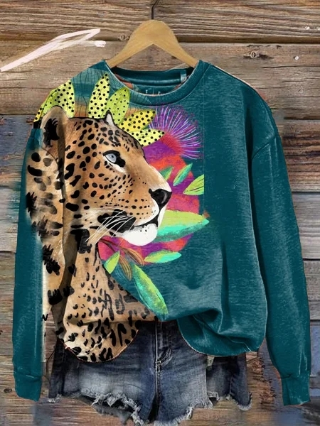 GR | Animal print sweaters for women