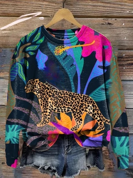 GR | Animal print sweaters for women