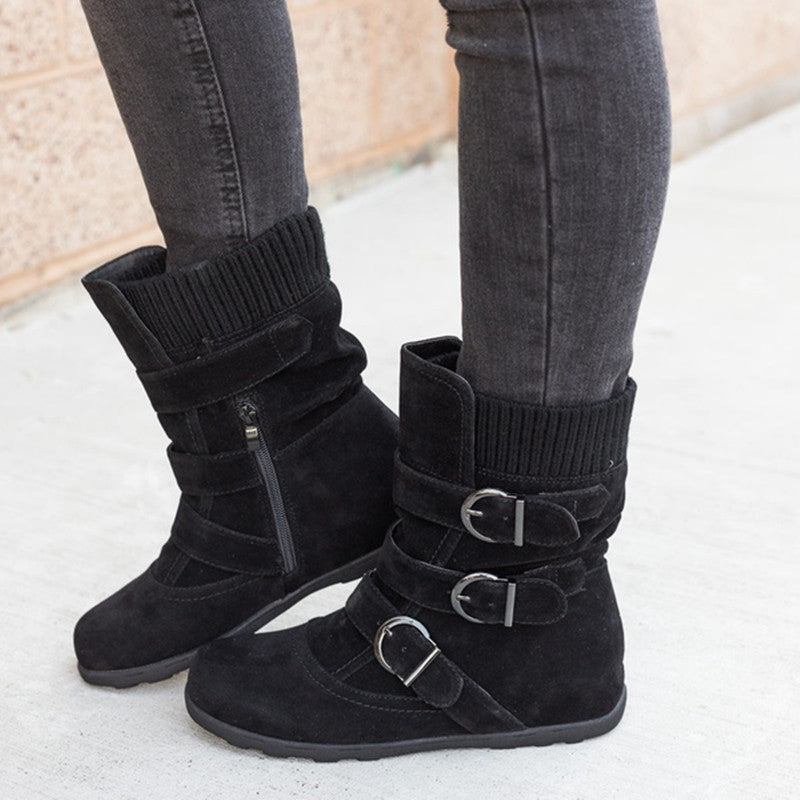 GR | Style - Fashionable winter boots with buckle